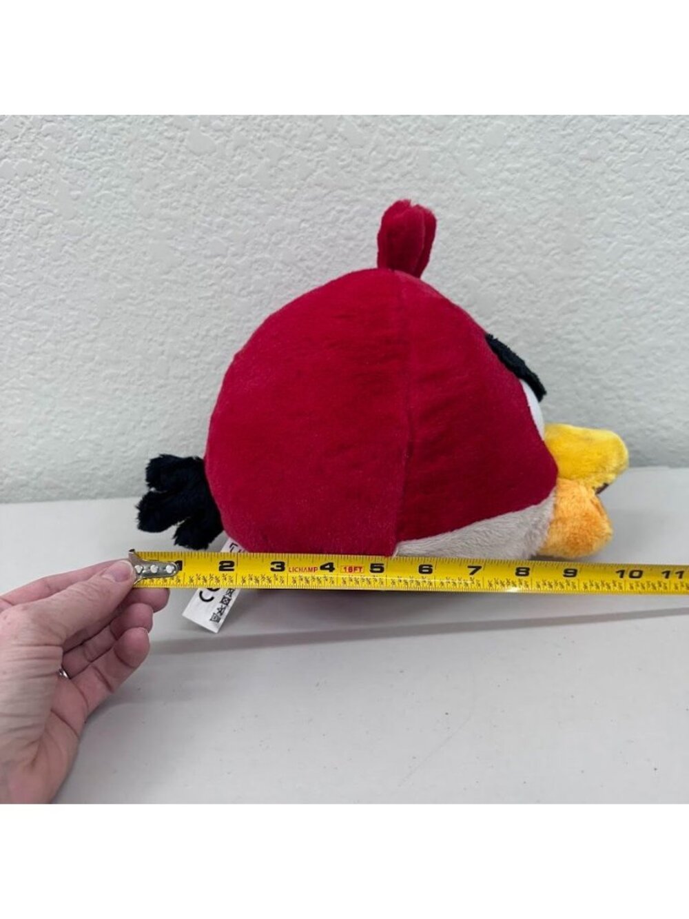 Angry Bird Red Bird Plush Toy Stuffed Animal Open Mouth Rovio Entertainment NEW - Picture 6 of 7
